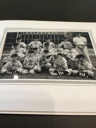 1961 Vintage Photo Boy Baseball Team Cardinals 5” X 7” C90
