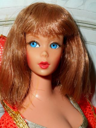 Vintage Titian Hi Color Dramatic Living Barbie In Tlc Ss & Minty Cover