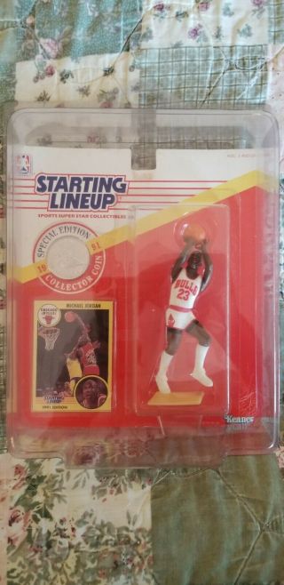 Michael Jordan 1991 Kenner Starting Lineup Chicago Bulls Figure With Case