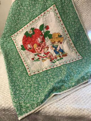 Vintage Strawberry Shortcake Bedspread Comforter Blanket Bedding Twin/ Full