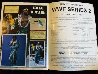 VINTAGE MERLIN ' S WWF SUPERSTARS OF WRESTLING STICKER ALBUM SERIES 2 hulk Hogan 3