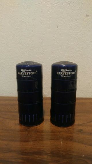 Flawless Vintage Ao Smith Harvestore System Silo Salt & Pepper Shakers