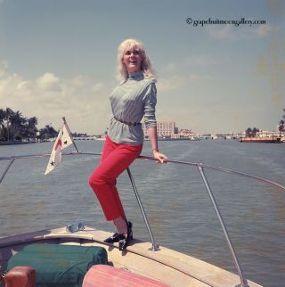 Bunny Yeager 1960s Self Portrait Transparency Photographer Florida Yacht Life