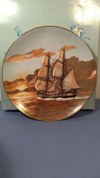Vtg 1981 " The Pride " Legendary Ships Of The Seas - 5241 - Ltd Ed Collector Plate