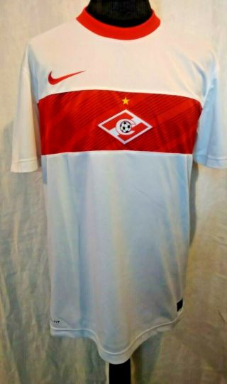 Vintage Official Nike Spartak M0scow Football Shirt Adults Large Russia