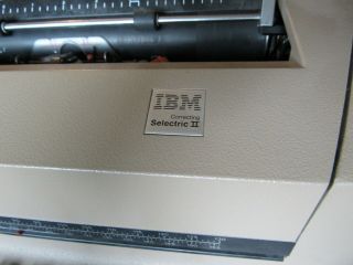IBM Correcting Selectric II Electric Typewriter Vintage,  & 3