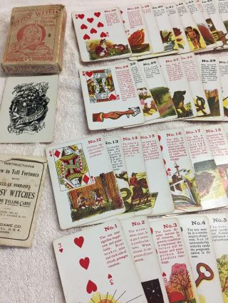 Antique Gypsy Witches Fortune Telling Cards Madame Le Normand