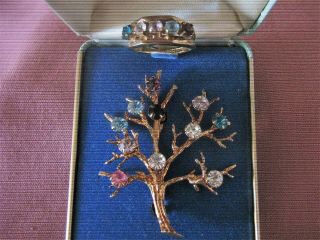 Vintage Sarah Coventry Demi Brooch/pin & Ring " Mother 