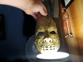 Slipknot Mask Vman Wanyk Latex Mask Antique Gold And Hologram Permawet Finish