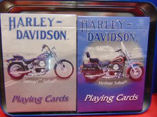Harley Davidson Playing Cards w/ Tin 3