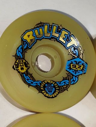 Santa Cruz Bullet 63’s Skateboard Speed Wheels Vintage NOS Originals Yellow 2