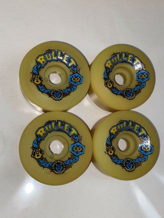 Santa Cruz Bullet 63’s Skateboard Speed Wheels Vintage NOS Originals Yellow 3