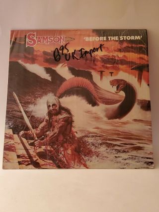 Vintage Samson " Before The Storm " 1982 - Uk Import - Vinyl Album - 33 Rpm