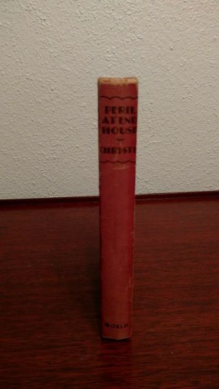 1944 Tower Books 3rd Printing Agatha Christie Peril At End House Vintage Hardcov