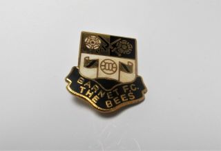 Barnet Fc - Vintage Large Enamel Crest Badge - Vandanel