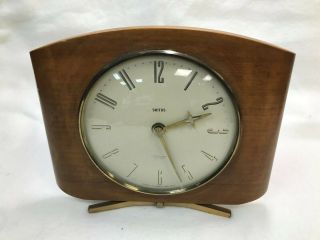 Vintage Smiths Sectronic Battery Art Deco Mantle Clock