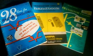 Three Vintage Sylvania Transistor Handbooks 1955 - 1960