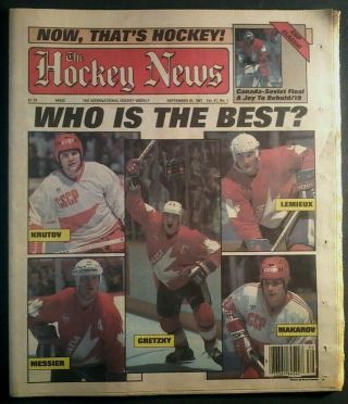 1987 Canada Cup Gretzky Mario Lemieux Oilers Kings Penguins Soviets Messier