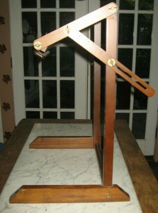 You Need - Le Vtg Wood Embroidery Floor Frame Stand 24 " Tall