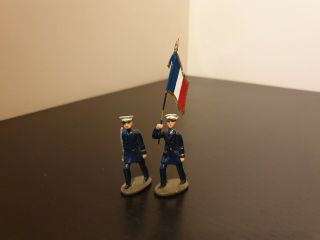 Vintage Lead Soldiers X 2 French 1/32 Scale
