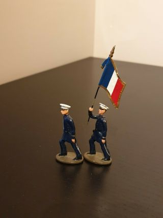 Vintage Lead Soldiers X 2 French 1/32 Scale 2