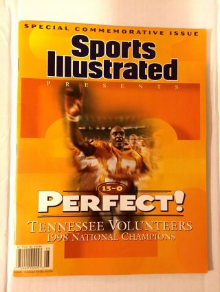 1999 Sports Illustrated 13 - 0 Perfect Tennessee Volunteers 1998 National Champion