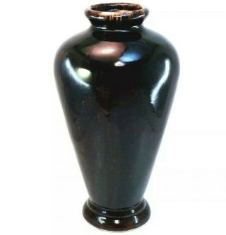 Vintage Handmade Acid Drip Glazed Ceramic Stoneware Pottery China Urn Art Vase