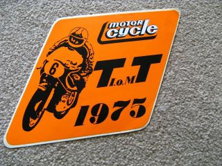X2 Vintage Isle Of Man Tt Motorcycle Racing Superbike Motogp Stickers 1975 1982