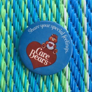 Share Your Special Feelings Care Bears Vintage Pin Tenderheart 1980s Cute