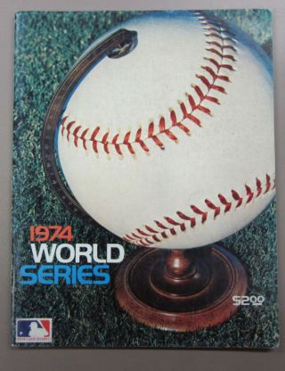 1974 World Series Program Oakland Athletics,  Dodgers