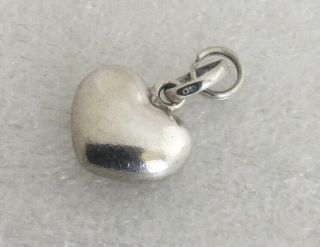 Vintage Links Of London Sterling Silver Puffy Heart Charm,  Fully Hallmarked