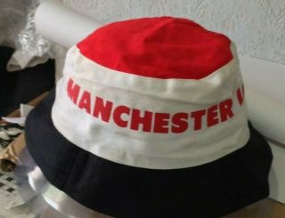 Manchester United Vintage 1980s Bucket Hat - Unworn