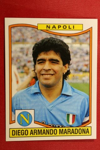 Panini Calciatori 1990 - 91 N.  241 Diego Armando Maradona Napoli Black Back