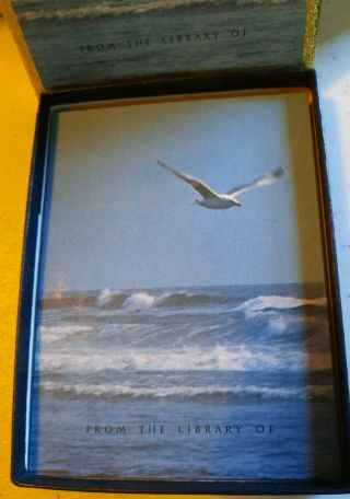 Vintage Antioch Bookplate Ocean Waves Seagull Flying Set of 43 2
