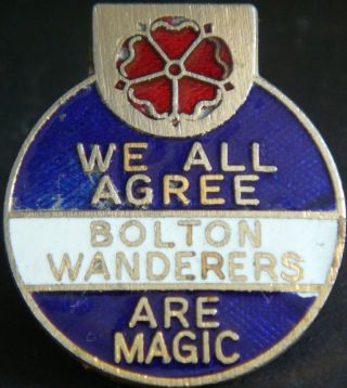 Bolton Wanderers Vintage Badge Maker Coffer N 