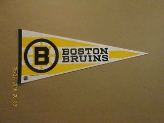 Nhl Boston Bruins Vintage 1988 Logo Hockey Pennant