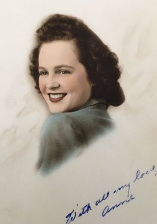 Vtg 1944 Photo Ww2 Us Army Soldier Pretty Girlfriend Anne Mullvahill Annotations