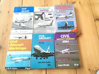 Civil Aircraft Markings 1991,  1984,  1978,  1975,  1969,  1968,  - Six Books -