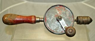 Vintage 1940s - 50s Era Fulton Hand Drill Woodworking Tool