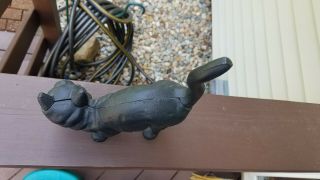 Antique Hubley? Hunchback Cat Cast Iron Doorstop 3