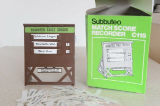 Subbuteo Vintage Scoreboard Match Score Recorder C115 Vgc Boxed