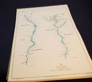 VintageUpper Mississippi River Navigation Charts 1972 Army Corps of Engineers 2
