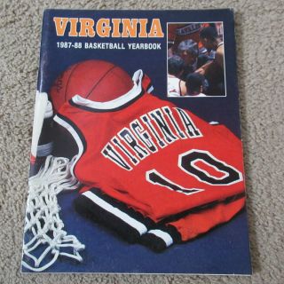 Vintage 1987/88 Virginia Cavaliers Basketball Media Guide Program Ncaa 112 Pages