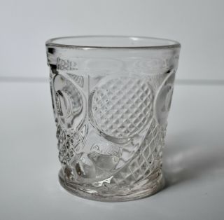 Antique Eapg Flint Glass Horn Of Plenty Whiskeytumbler