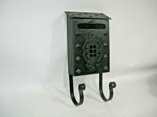 Vintage Antique Medieval Heavy Metal Gothic Wall Mount Mailbox