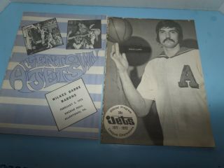 2 Vintage Allentown Jets Basketball Programs
