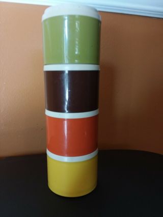 Vintage Tupperware Harvest Colors Stacking Spice Container Shakers