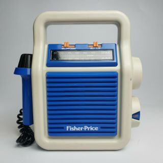 Vintage 1984 Fisher Price My First Am/fm Sing - Along Radio With Microphone