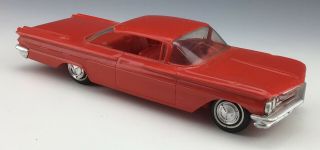 Vintage 1960 Pontiac Motors Bonneville 2 Door Hard Top Dealership Promo Car Red