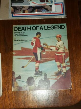 Dearh Of A Legend 72 Summit Series Ussr Vs Canada Hockey Book Rare